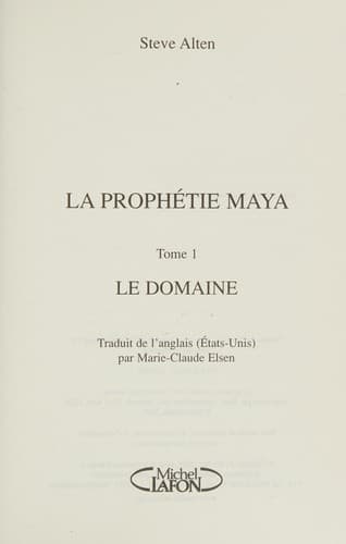 La prophétie maya