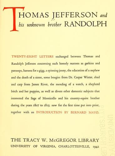 Jefferson and His Time