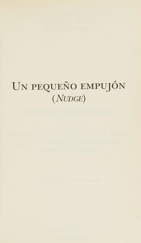 Un pequeño empujón (Nudge)