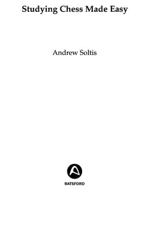 Studying Chess Made Easy