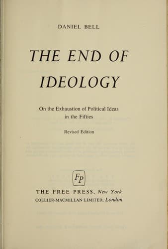 The End of Ideology