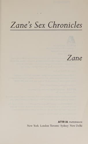 Zane's Sex Chronicles
