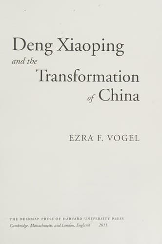 Deng Xiaoping and the Transformation of China