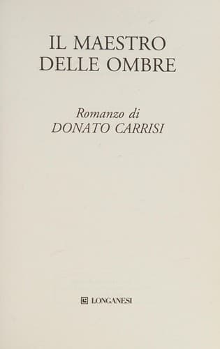 Il maestro delle ombre