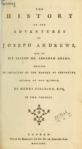 Les Aventures de Joseph Andrews et du ministre Abraham Adams