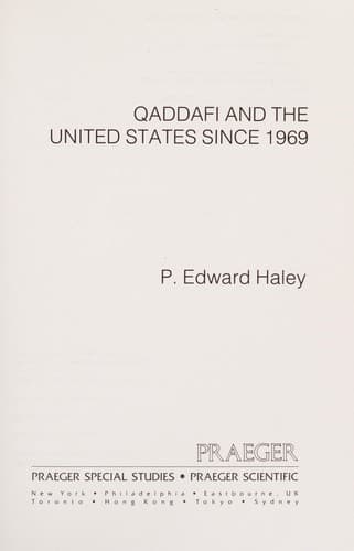 Qaddafi and the United States since 1969