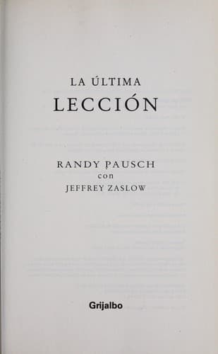 La última lección