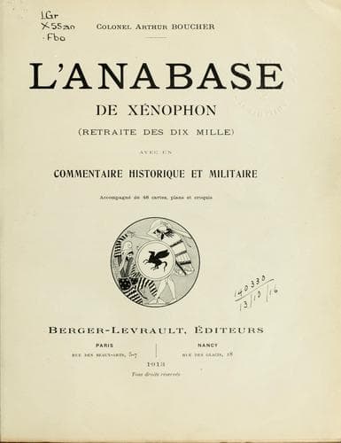 L'Anabase de Xénophon